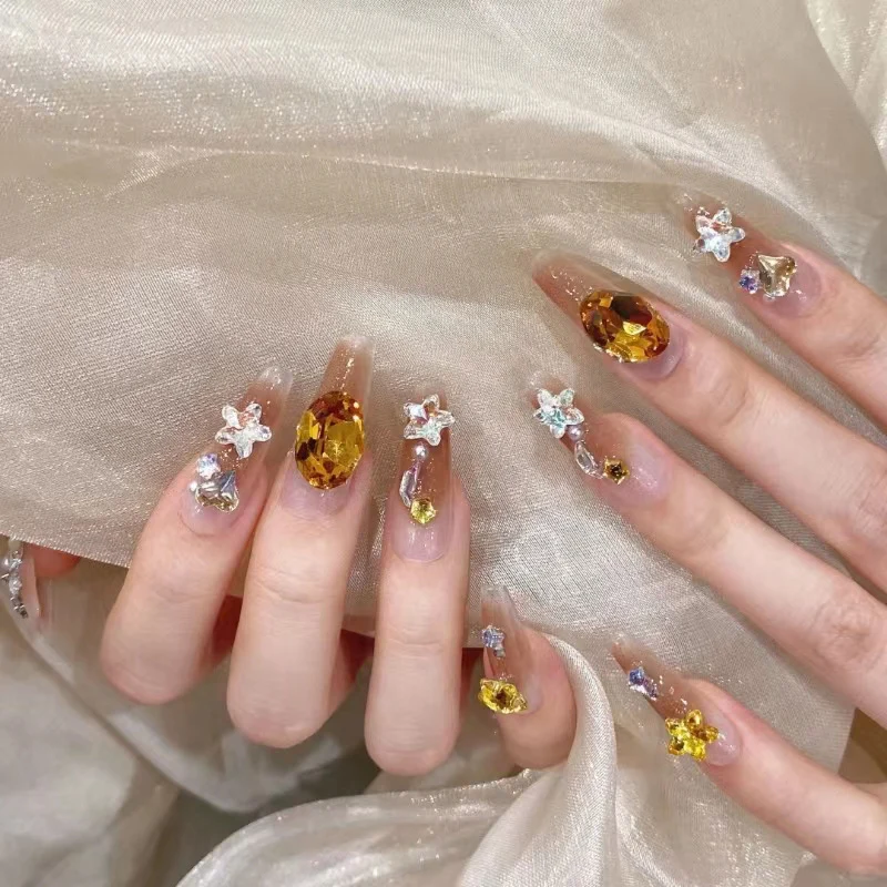 High-Gloss Gel Press-On Nails Stornfield