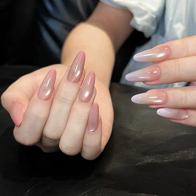 Glossy Stiletto Press-On Nails with Ombre Finish Stornfield
