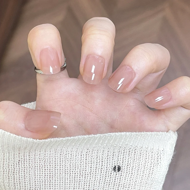 Glossy Square Press-On Nails Stornfield