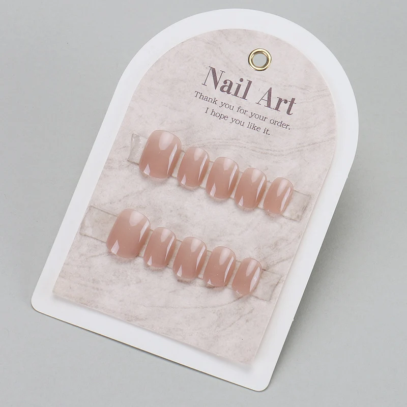Glossy Square Press-On Nails Stornfield