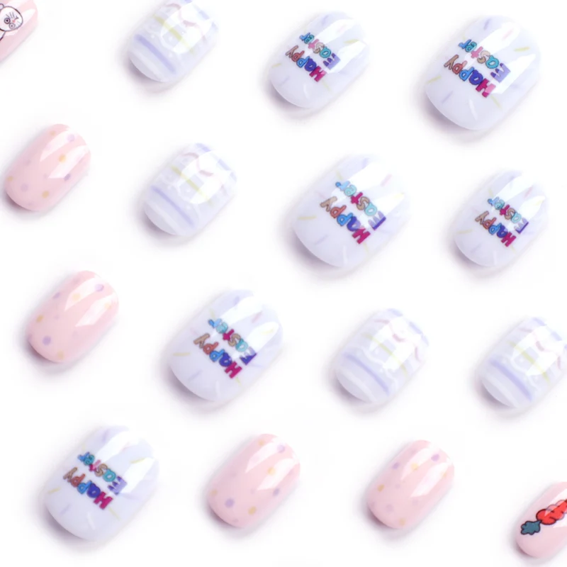 Artful nail art with cute animal motifs and pastel-colored design Stornfield
