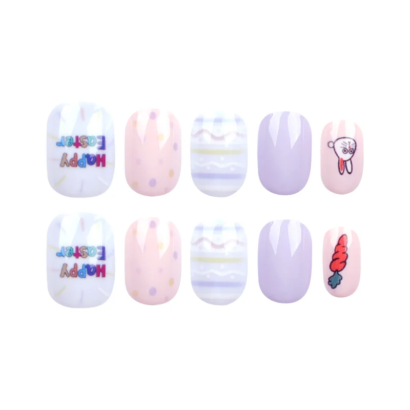 Artful nail art with cute animal motifs and pastel-colored design Stornfield