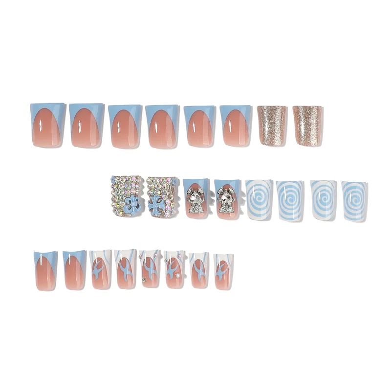 Artful nail art with cute animal motifs and glitter accents Stornfield