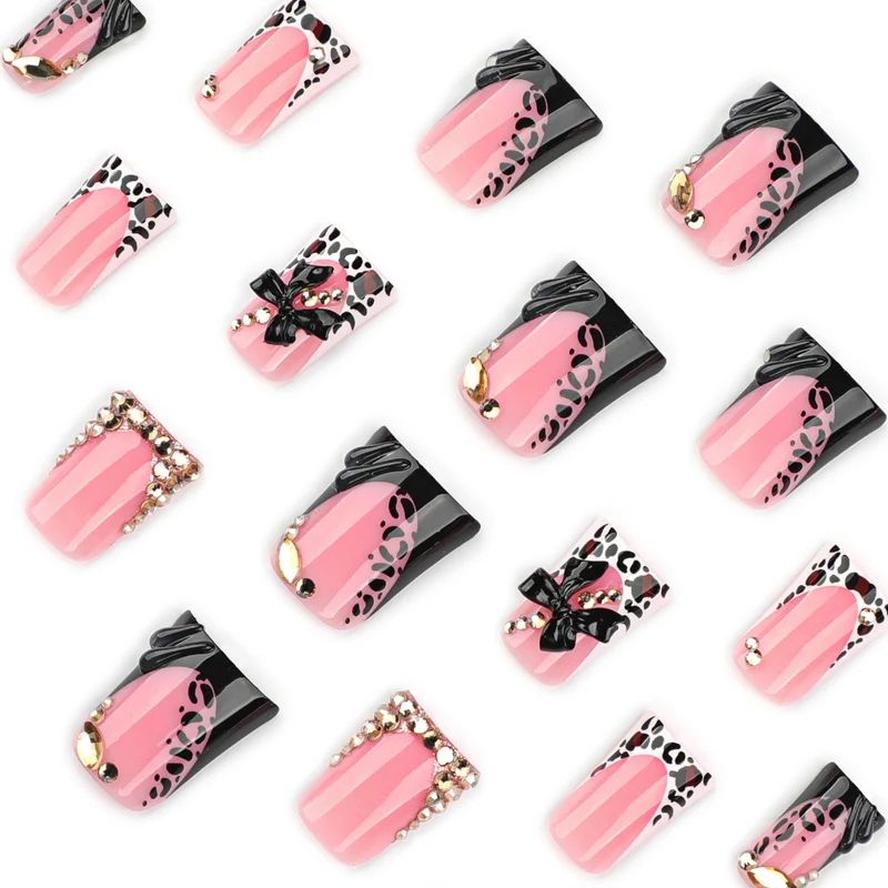 Artful Nail Art with Rhinestones and Animal Accents Stornfield