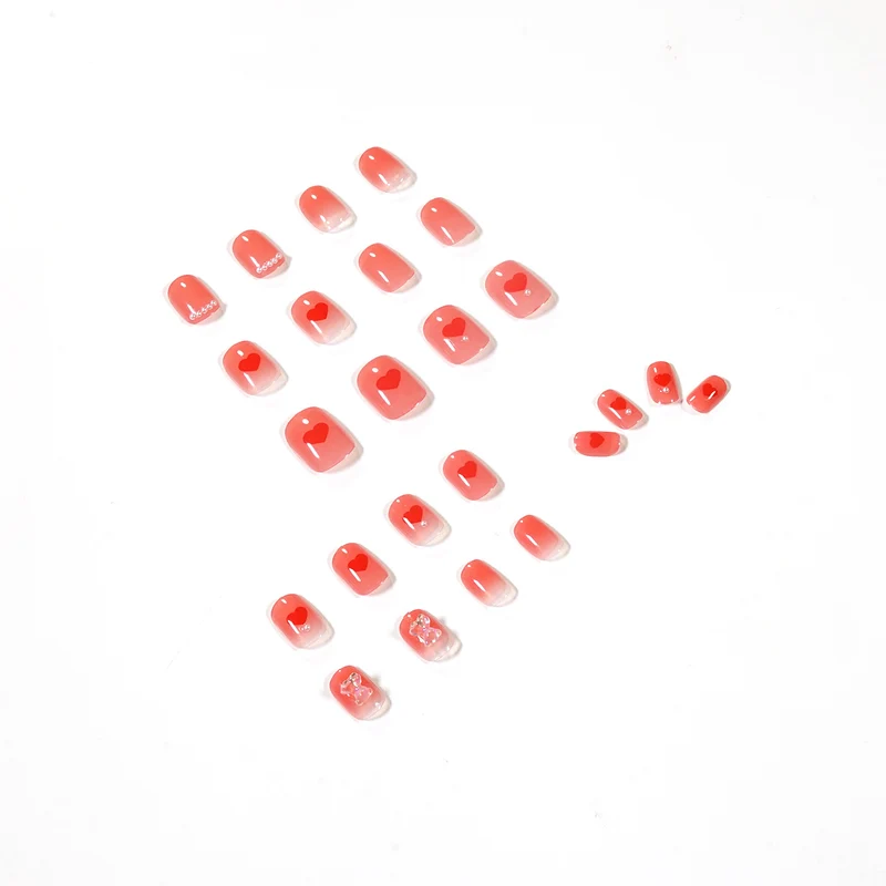Artful nail art with radiant shine and heart motifs Stornfield
