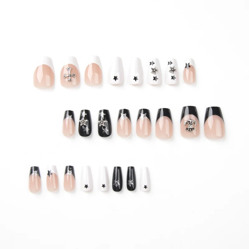 Artful nail art with star motifs and glitter accents Stornfield