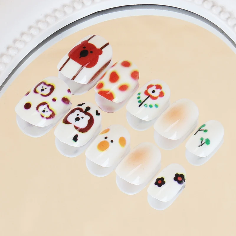 Playful Character-Themed Press-On Nails Stornfield