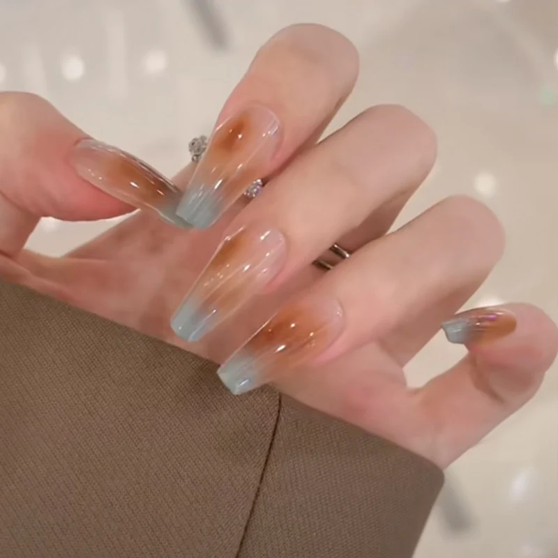 Ombre Press-On Nails with Glossy Finish Stornfield