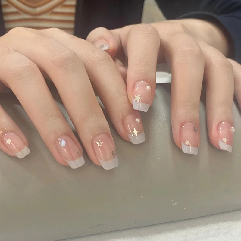 Ombre Press-On Nails with Glossy Finish Stornfield