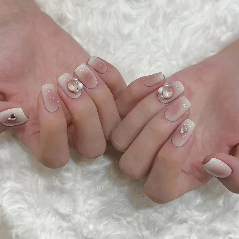 Ombre Press-On Nails with Glossy Finish Stornfield