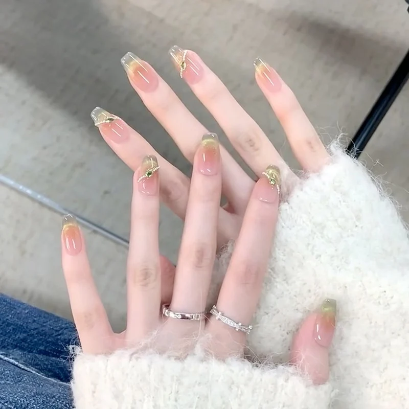 Ombre Press-On Nails with Glossy Finish Stornfield