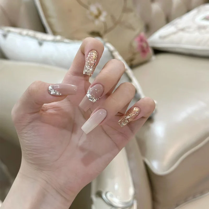 Ombre Press-On Nails with Glossy Finish Stornfield