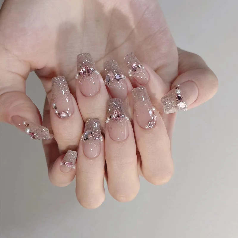Ombre Press-On Nails with Glossy Finish Stornfield