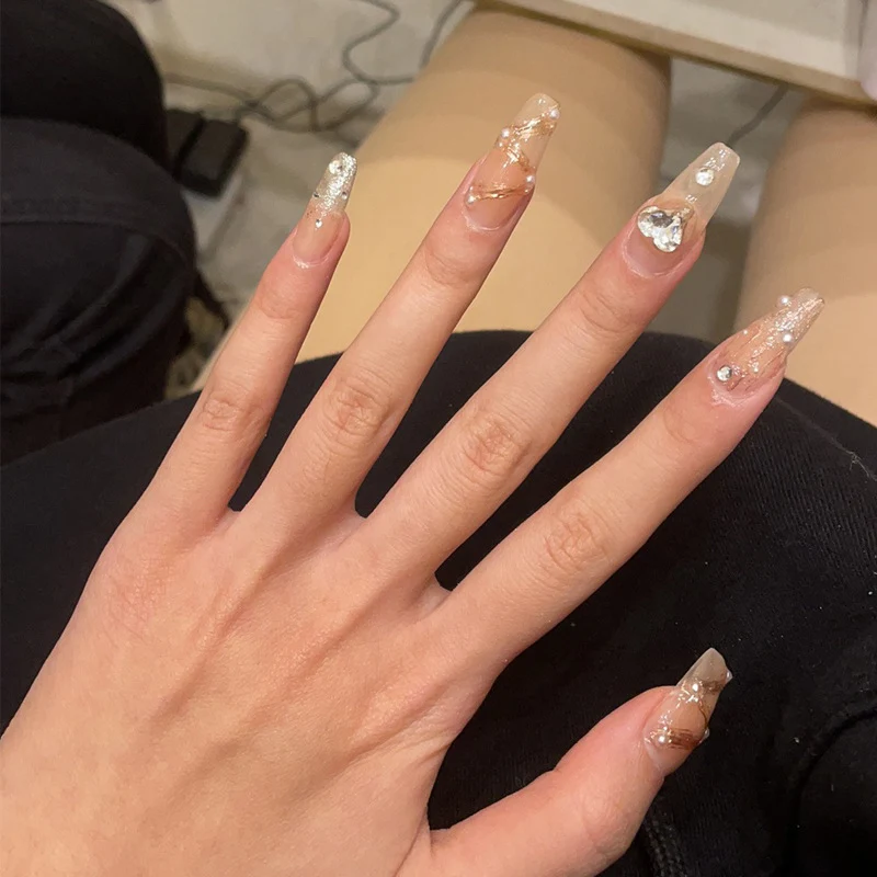 Ombre Press-On Nails with Glossy Finish Stornfield