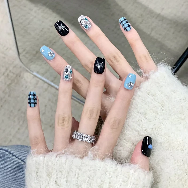 Ombre Press-On Nails with Glossy Finish Stornfield