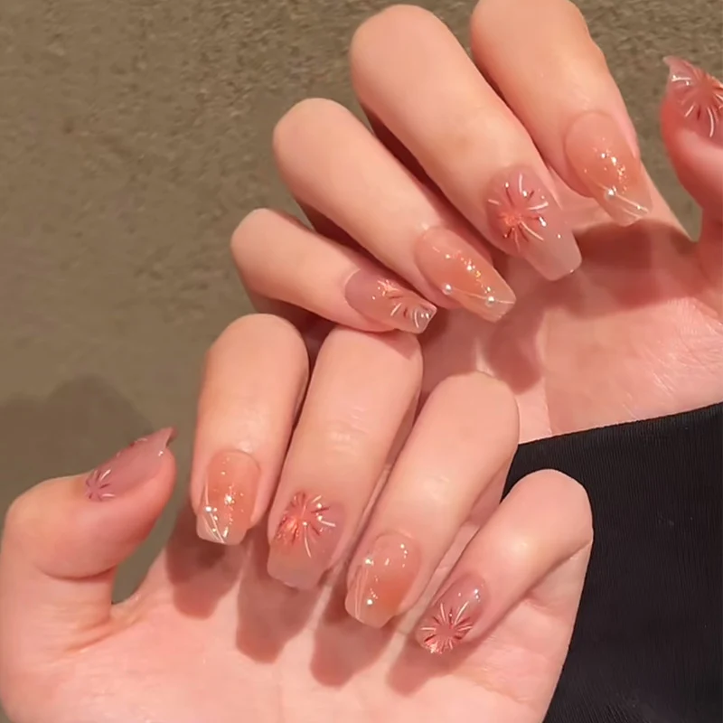 Ombre Press-On Nails with Glossy Finish Stornfield