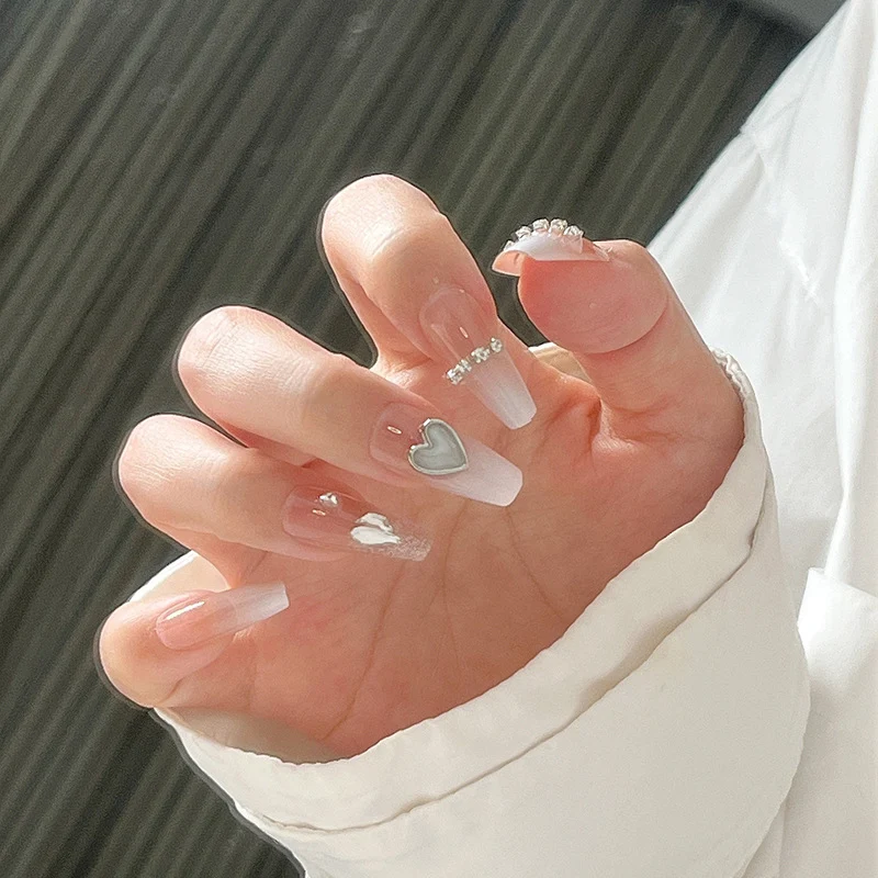 Ombre Press-On Nails with Glossy Finish Stornfield