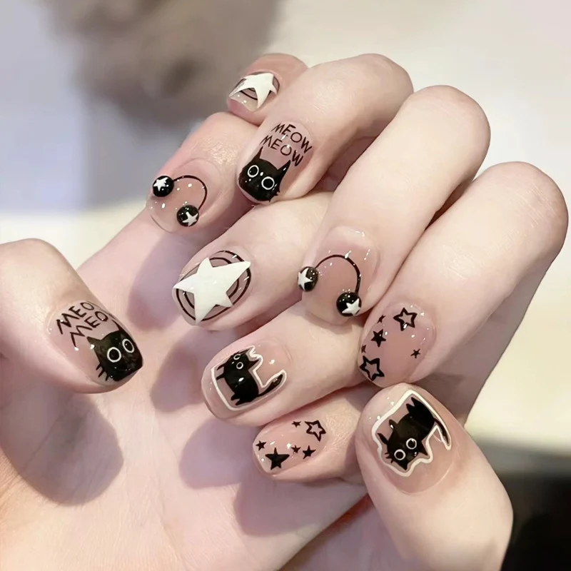 Ombre Press-On Nails with Glossy Finish Stornfield