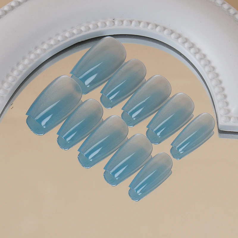 Ombre Press-On Nails with Glossy Finish Stornfield