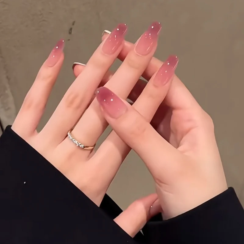 Ombre Glitter Press-On Nails Stornfield