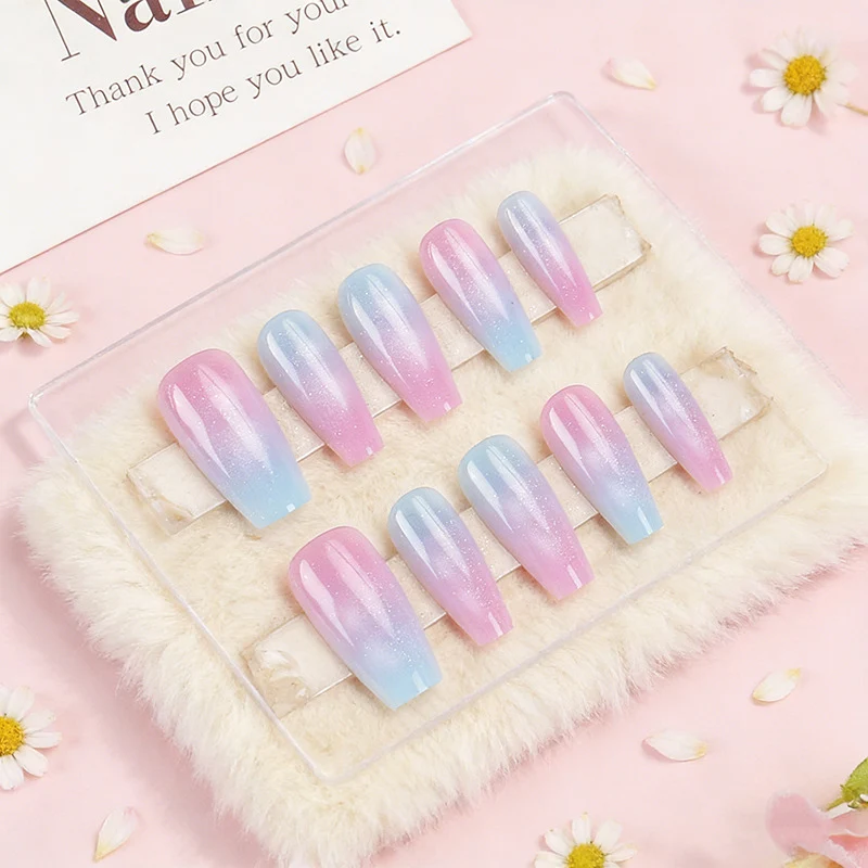 Ombre Effect Press-On Nail Set Stornfield