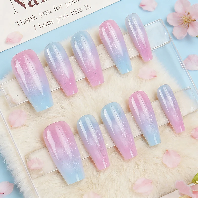 Ombre Effect Press-On Nail Set Stornfield
