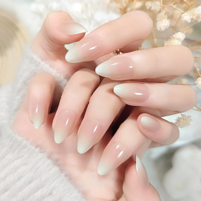 Ombre Almond-Shaped Press-On Nail Set Stornfield