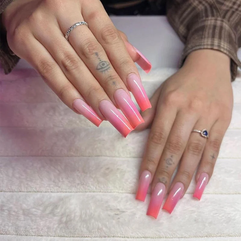 Ombre Acrylic Press-On Nail Set Stornfield