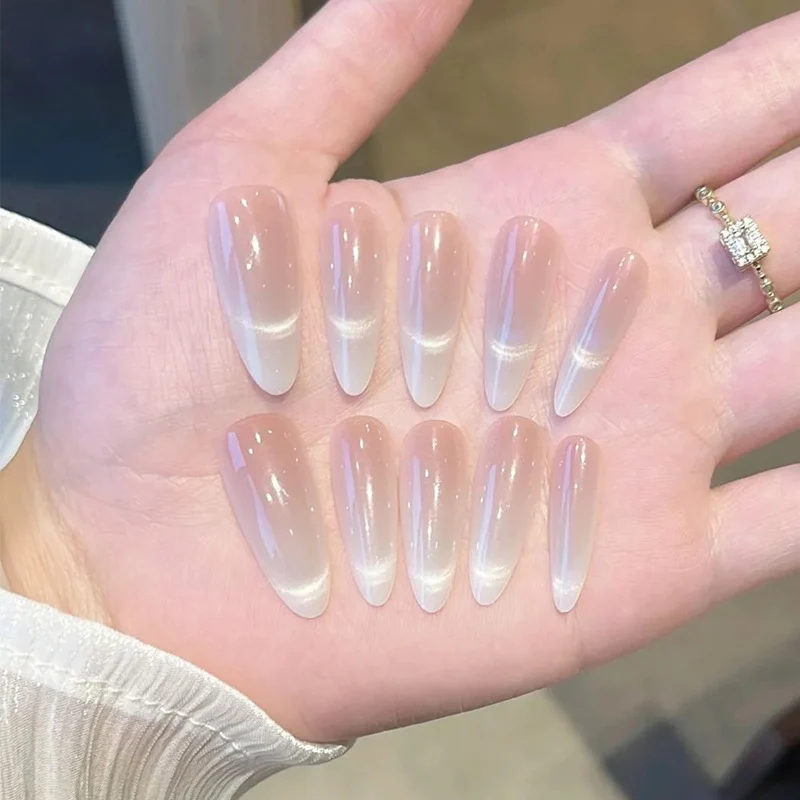 Natural Ombre Stiletto Press-On Nails Stornfield