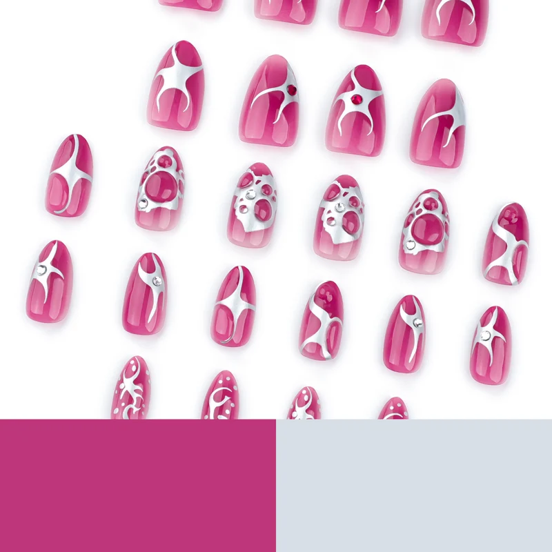 Artful Nail Art with Metallic Accents Stornfield