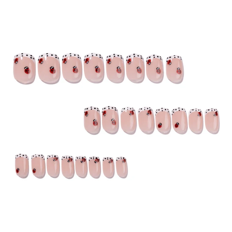 Artistic nail art with ladybug designs Stornfield