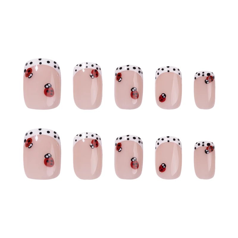 Artistic nail art with ladybug designs Stornfield