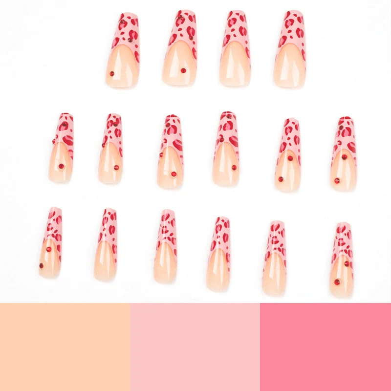 Artful nail art with leopard pattern and glitter accents Stornfield