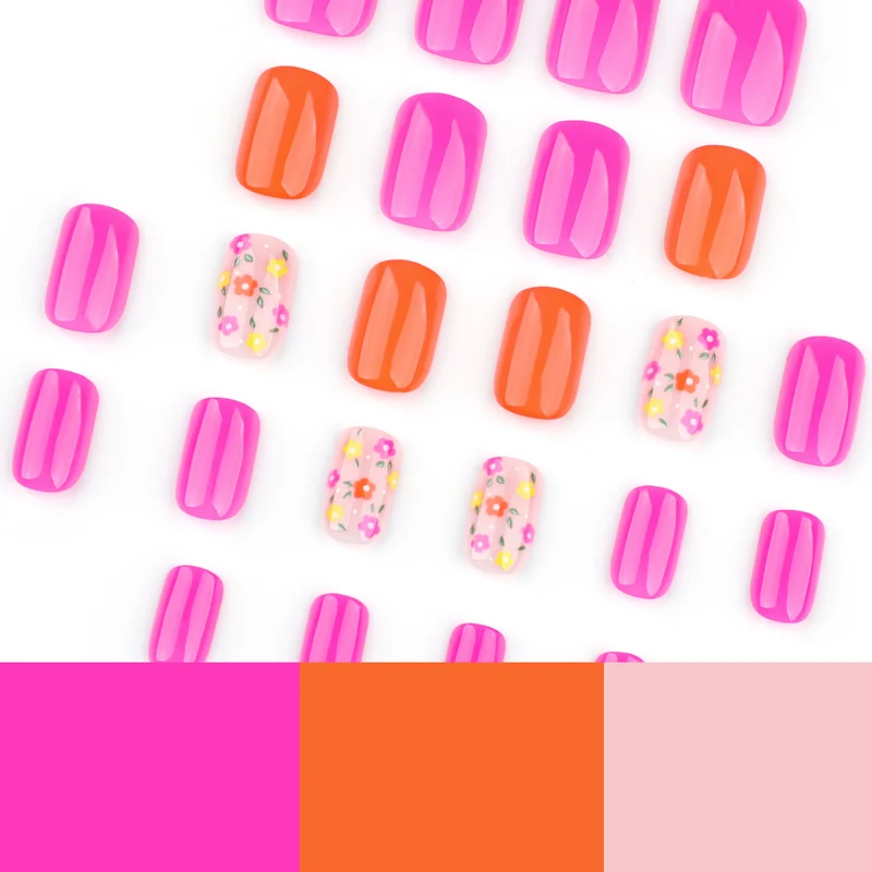 Artful Nail Art with Lively Floral Accents Stornfield