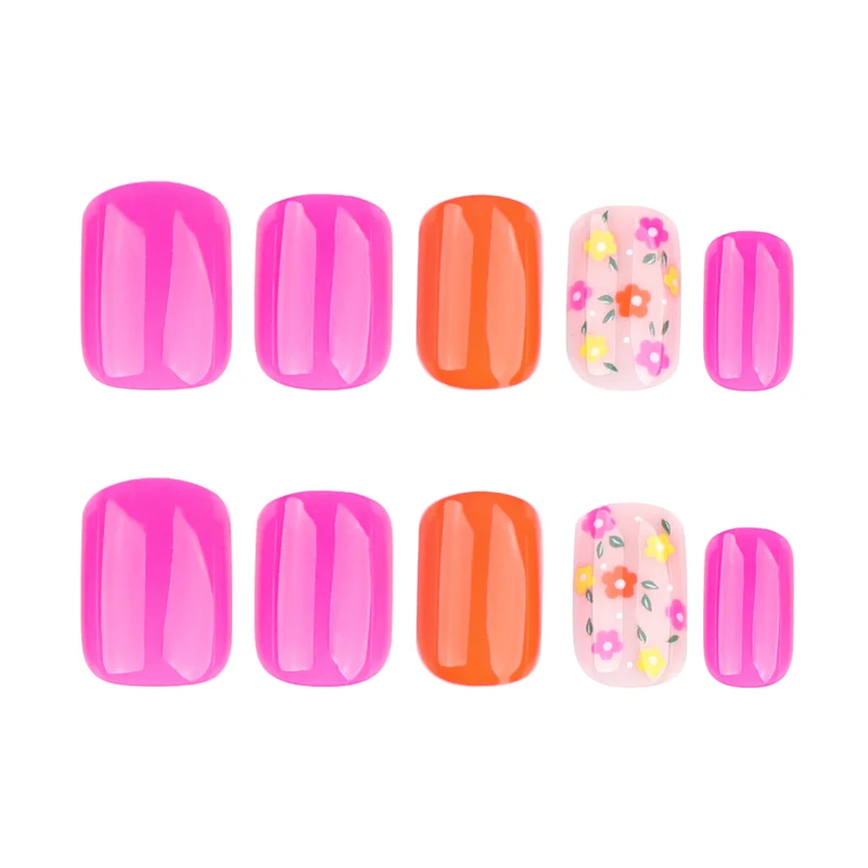Artful Nail Art with Lively Floral Accents Stornfield