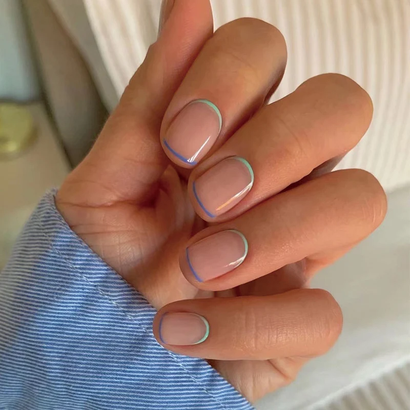 Artistic Nail Art with Creative French Tips Stornfield