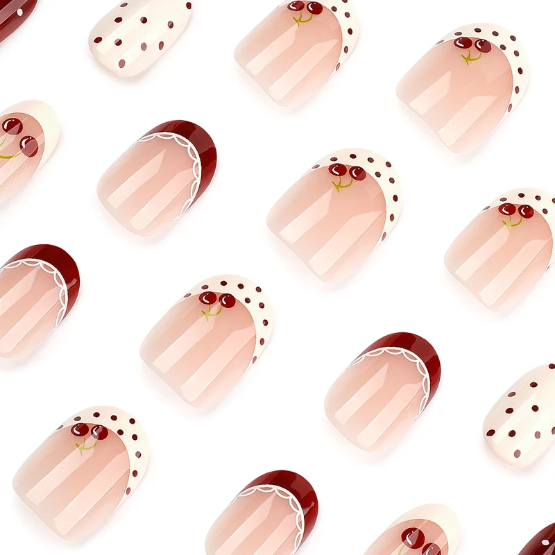 Artful Nail Art with Cherry Design Stornfield