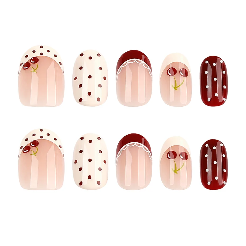 Artful Nail Art with Cherry Design Stornfield