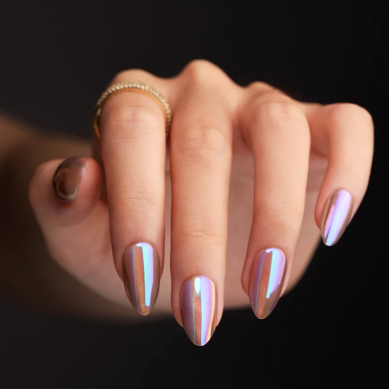 Artful Nail Art with Holographic Effect Stornfield