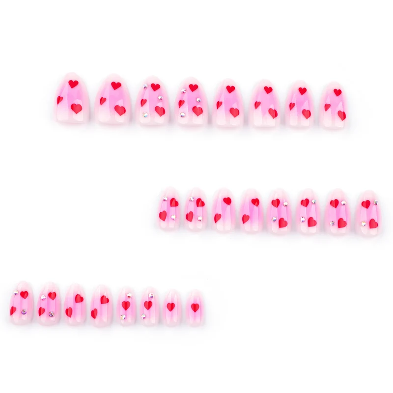 Artful nail art with heart motifs and glamorous details Stornfield