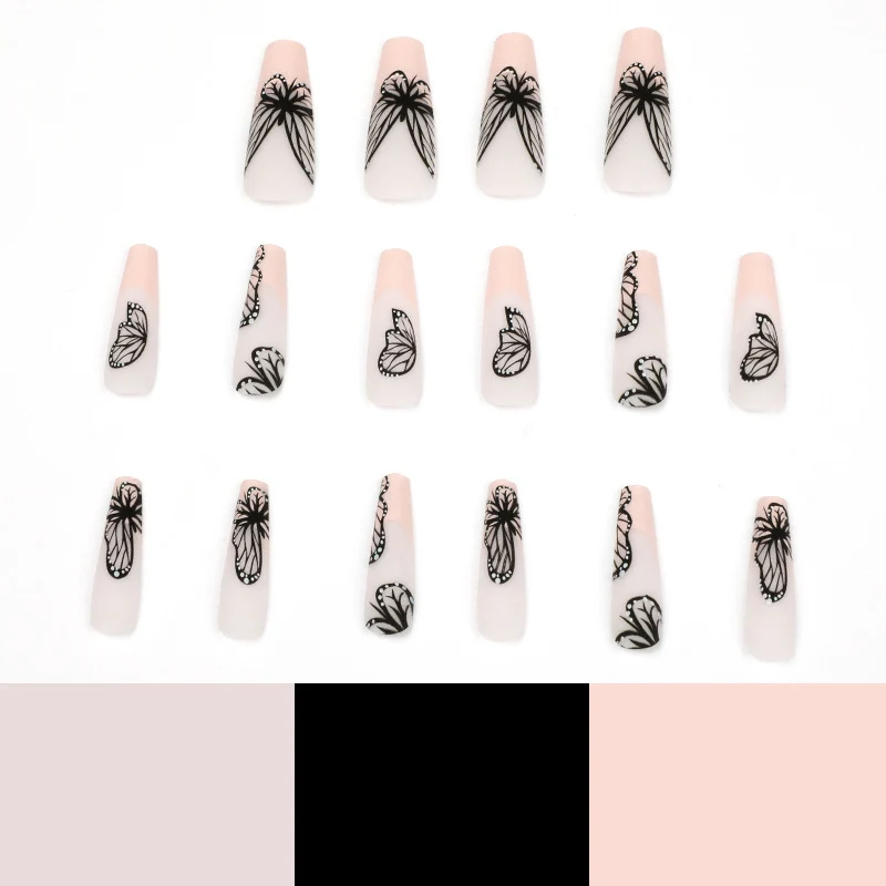 Artistic Nail Art with Butterfly Design Stornfield