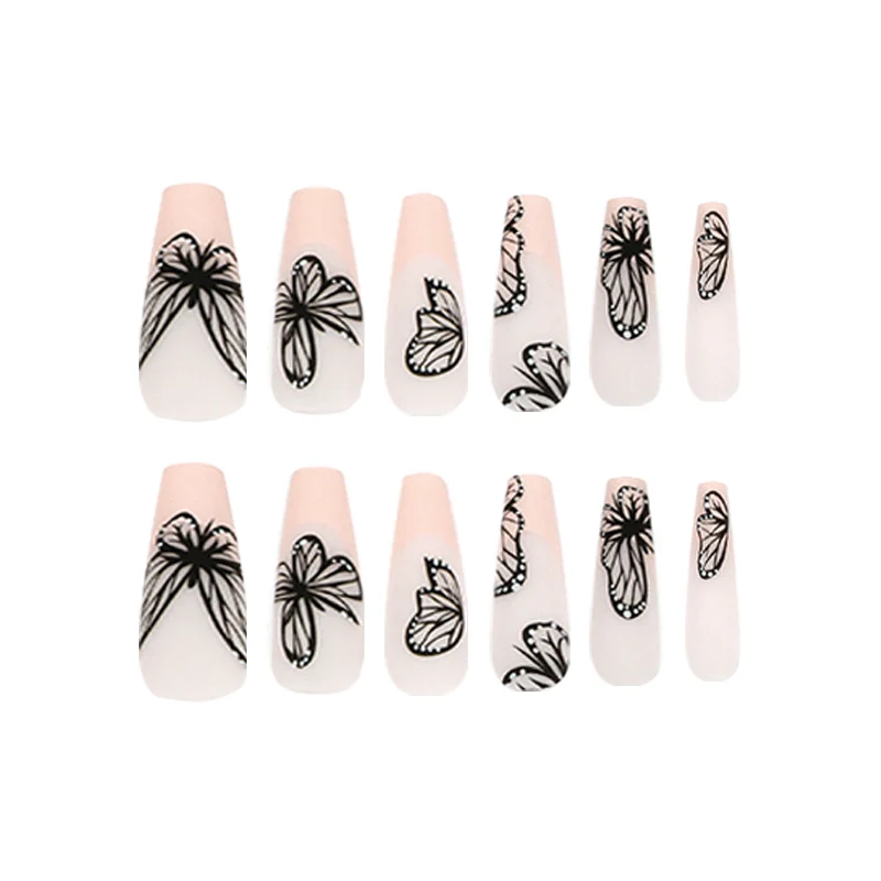 Artistic Nail Art with Butterfly Design Stornfield