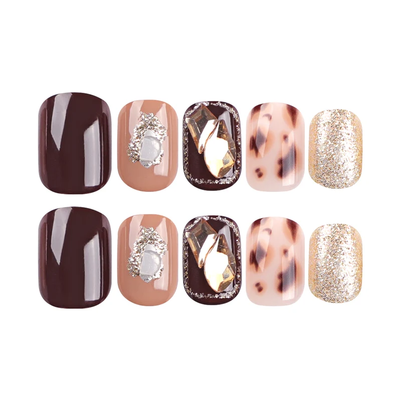 Artful Nail Art with Bow and Heart Design Stornfield