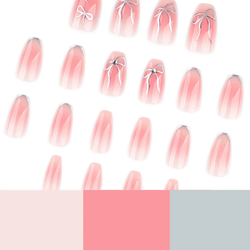 Artful Nail Art with Bow Design Stornfield
