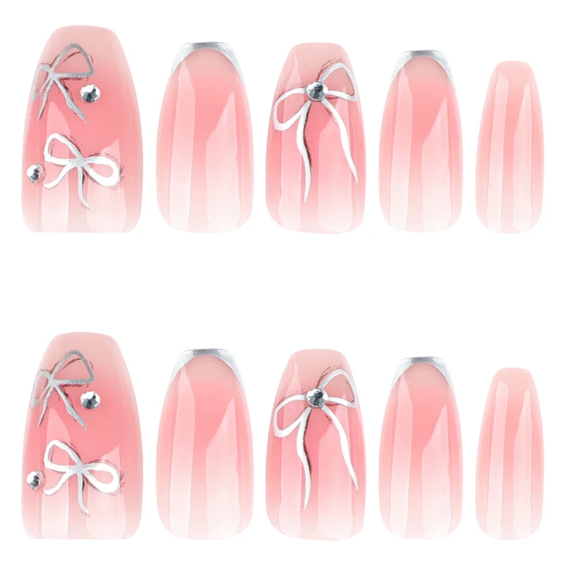 Artful Nail Art with Bow Design Stornfield