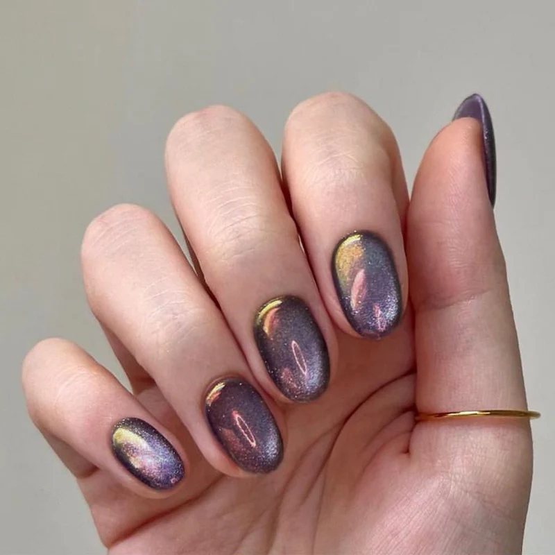 Artful Nail Art with Shimmering Finish Stornfield