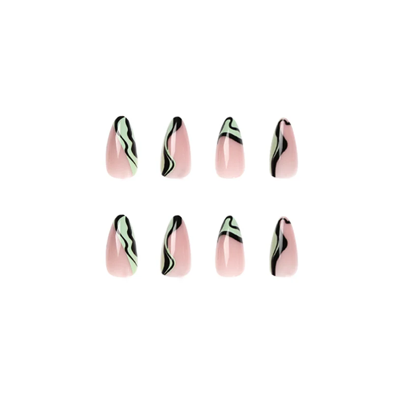Artful Nail Art with Gentle Wave Patterns Stornfield
