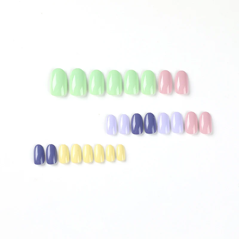 Artistic Nail Art with Soft Colors and High Gloss Finish Stornfield