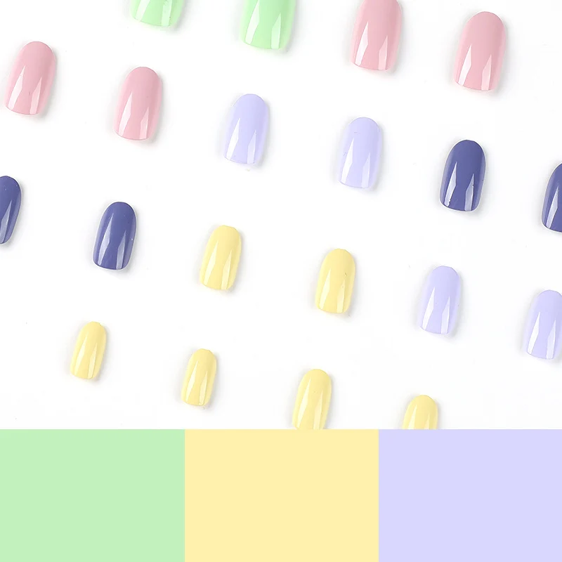 Artistic Nail Art with Soft Colors and High Gloss Finish Stornfield