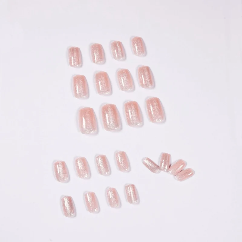 Artful nail art with a gentle glitter effect and elegant finish Stornfield